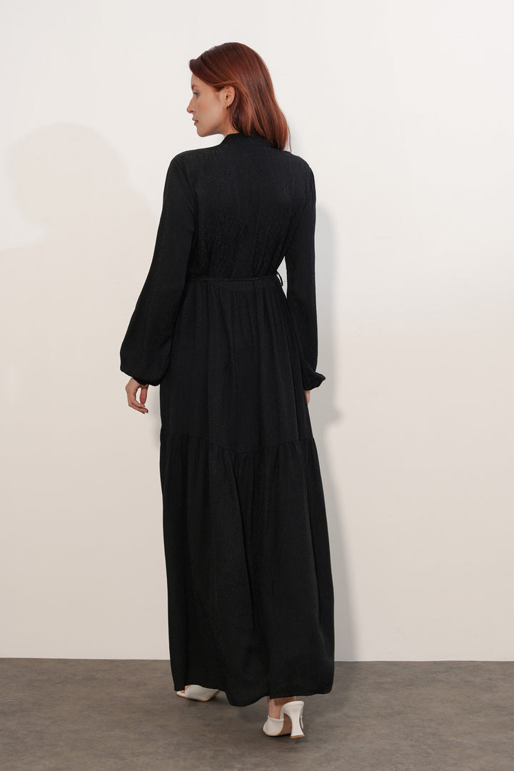 Bigdart Robe Femme Longue Imprimée Modeste 2586 - Noir