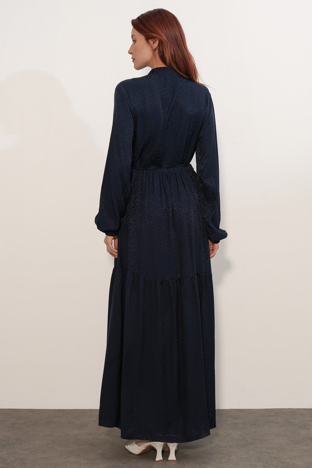 Bigdart Robe Femme Longue Imprimée Modeste 2586 - Bleu marine