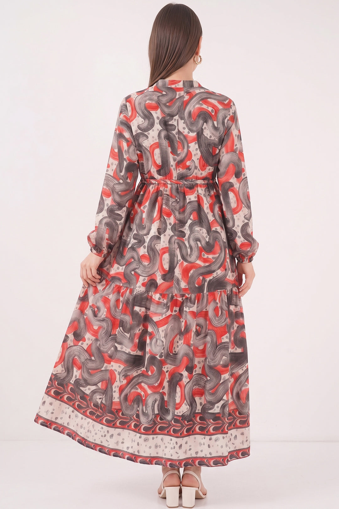Bigdart Robe longue modeste à motifs pour femme 2586 - nar