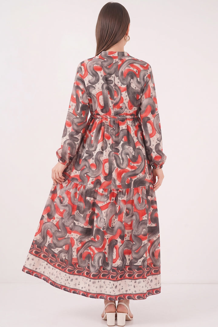 Bigdart Robe longue modeste à motifs pour femme 2586 - nar