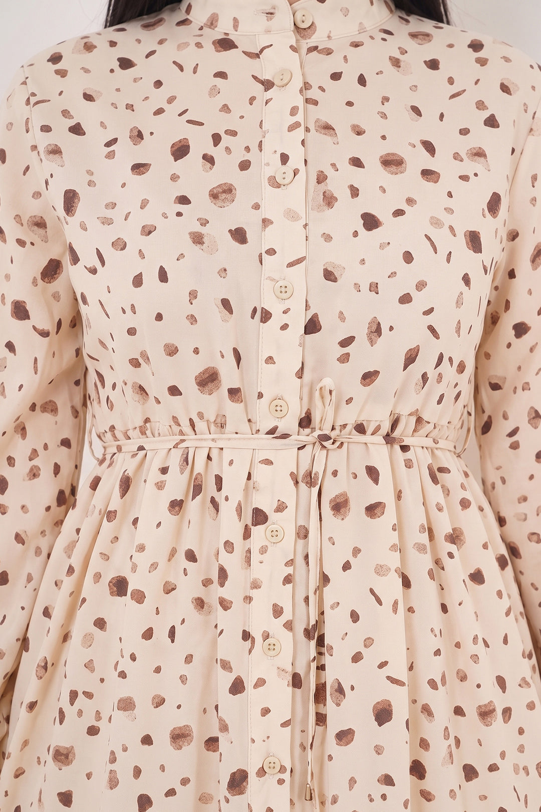 Bigdart Robe longue modeste à motifs pour femme 2586 - Rose