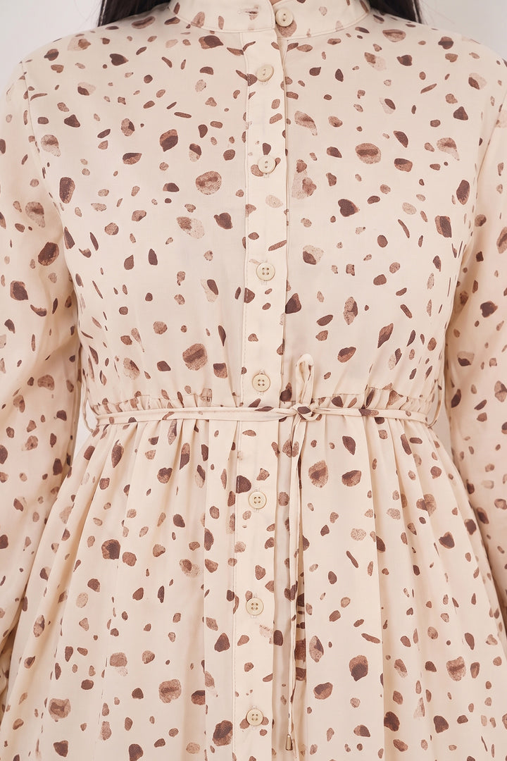 Bigdart Robe longue modeste à motifs pour femme 2586 - Rose