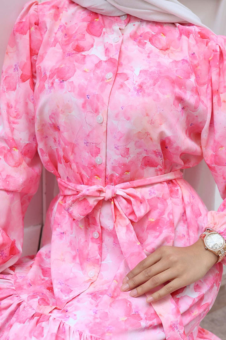 Bigdart Robe longue de hijab à motifs pour femmes 2586 - y.Rose