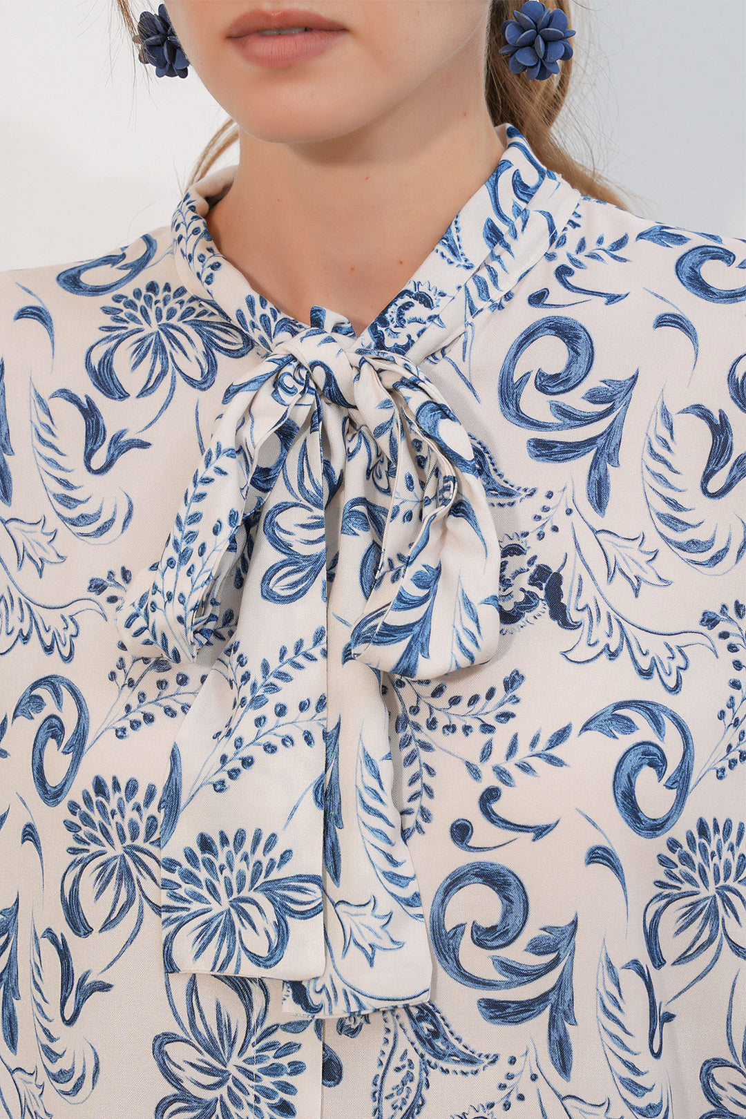 Bigdart Tunique longue à motifs pour femme 5998 - Bleu