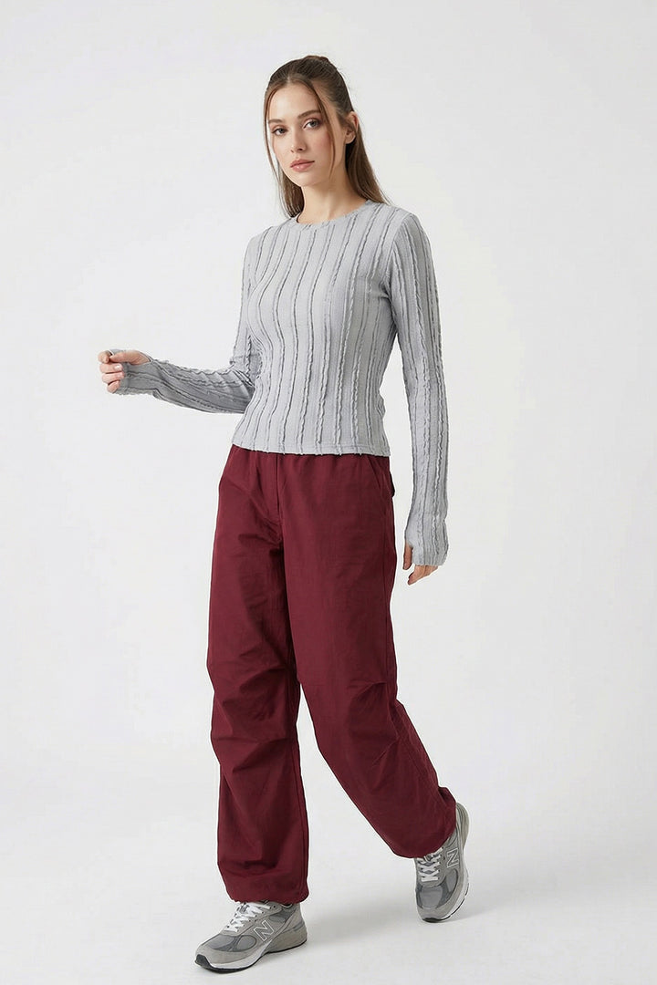 Bigdart Blouse Tricotée Texturée Femme 980 - Gris