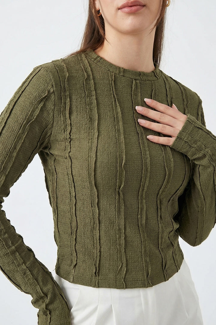 Bigdart Blouse Tricotée Texturée Femme 980 - Kaki