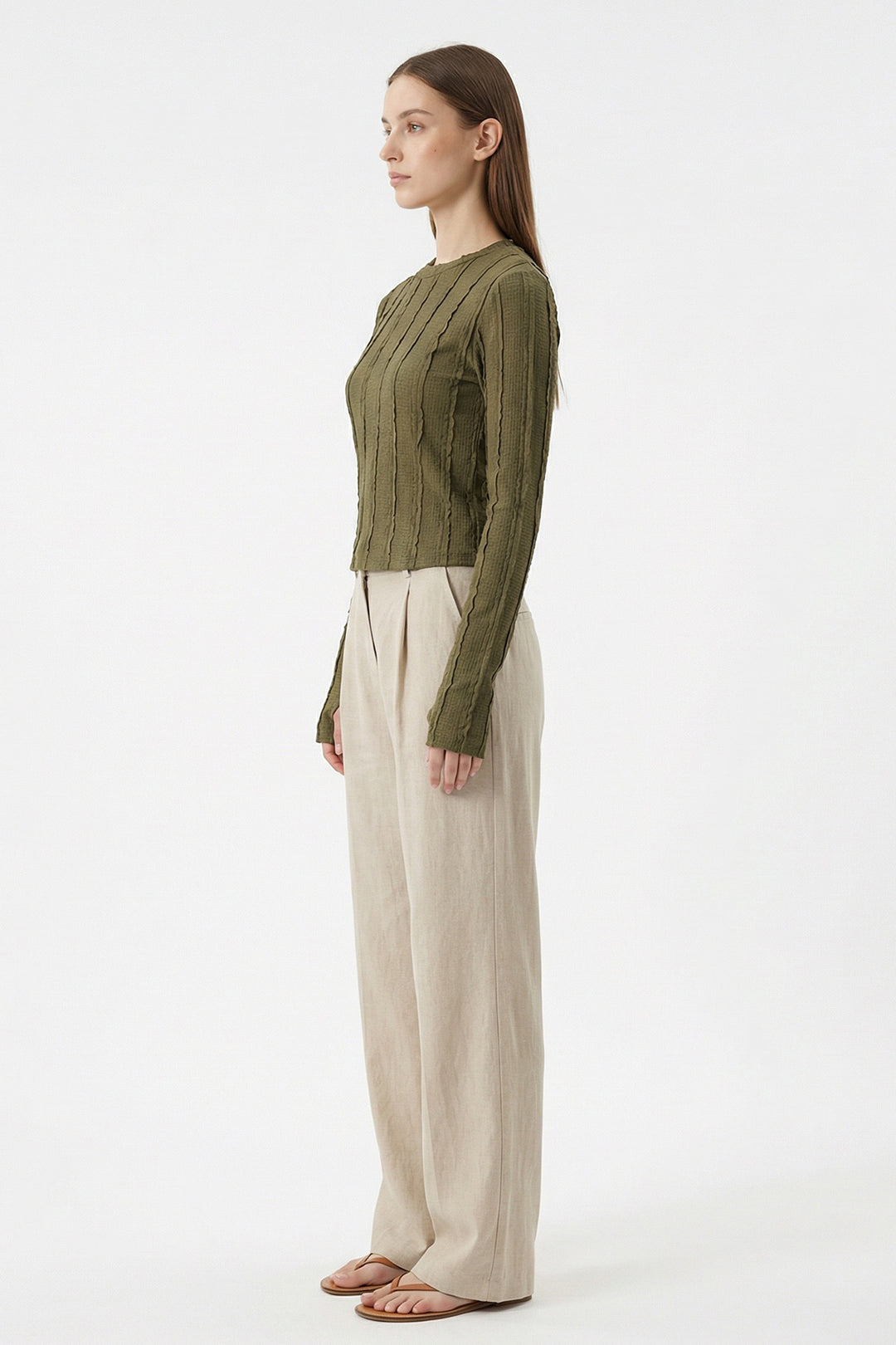 Bigdart Blouse Tricotée Texturée Femme 980 - Kaki