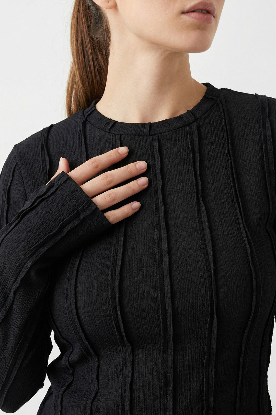 Bigdart Blouse Tricotée Texturée Femme 980 - Noir