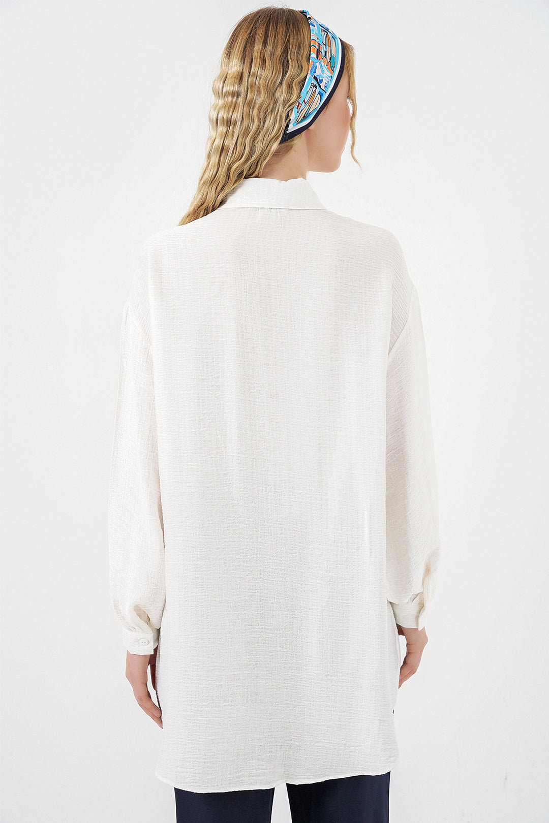 Bigdart Tunique Oversize Texturée Femme 5989 - Blanc