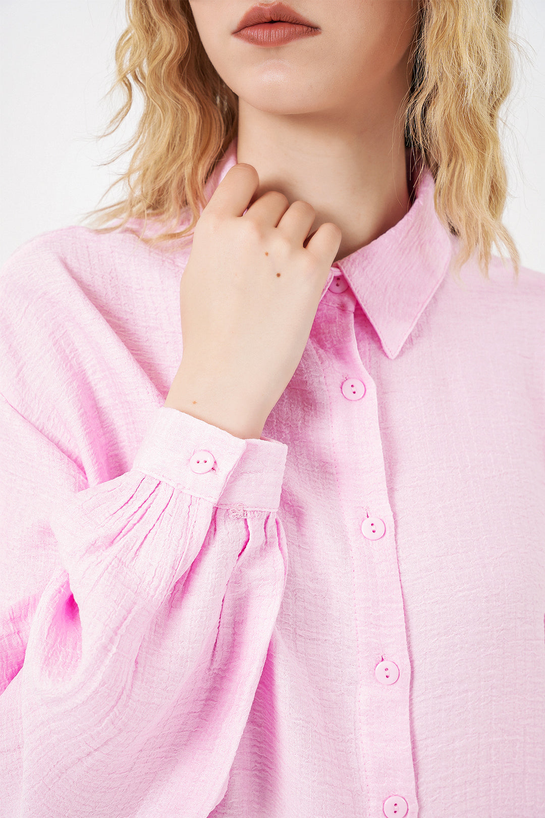 Bigdart Tunique Oversize Texturée Femme 5989 - Rose