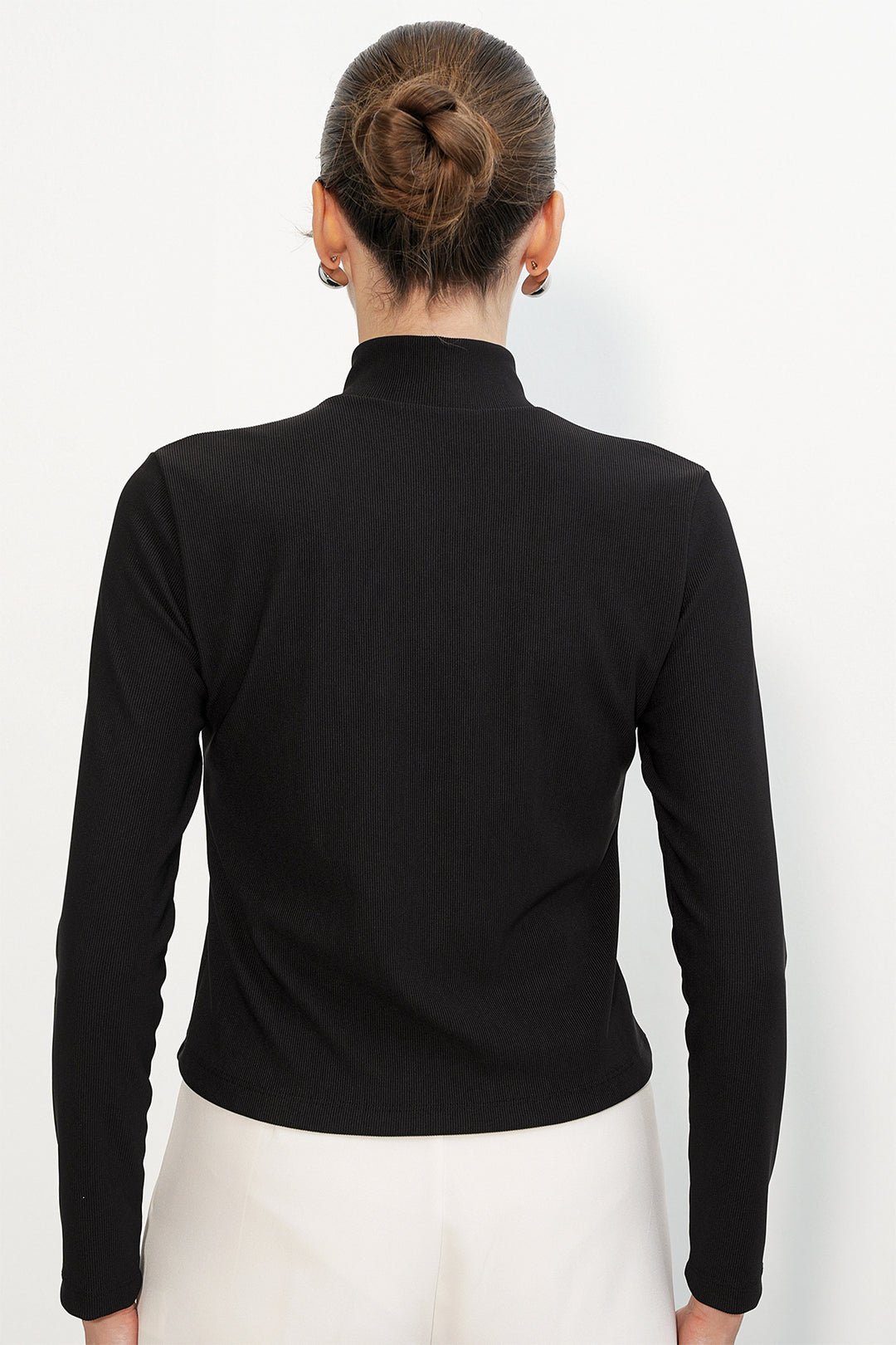 Bigdart Veste Napoléon à détails de boutons pour femme 0776 - Noir