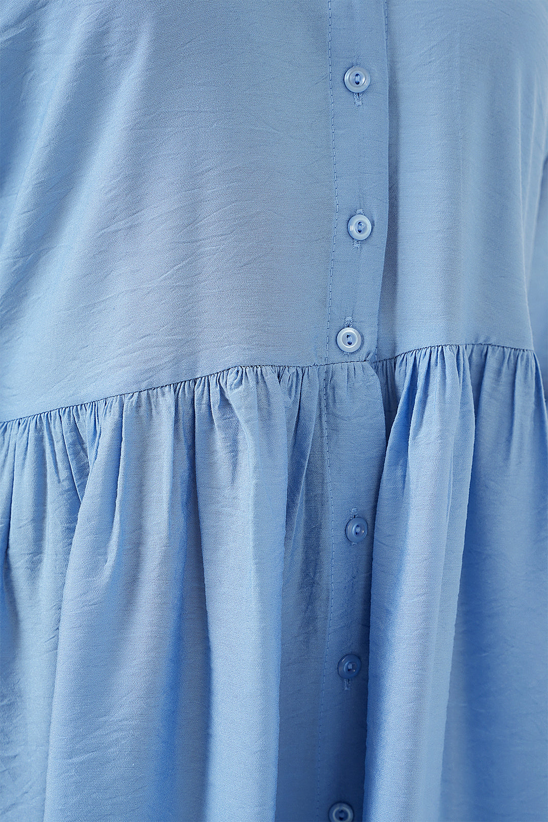 Bigdart Robe à manches courtes avec boutons pour femme 2559 - Indigo