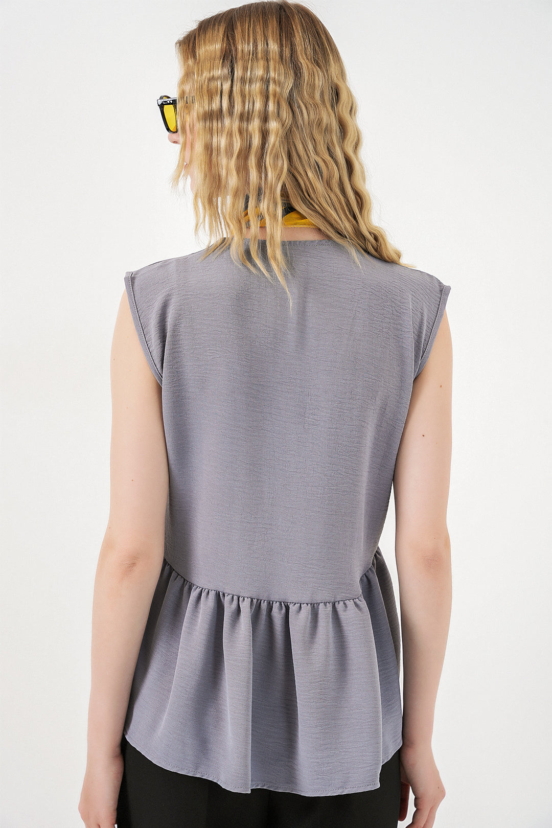 Bigdart Blouse à boutons sans manches 994 - Gris