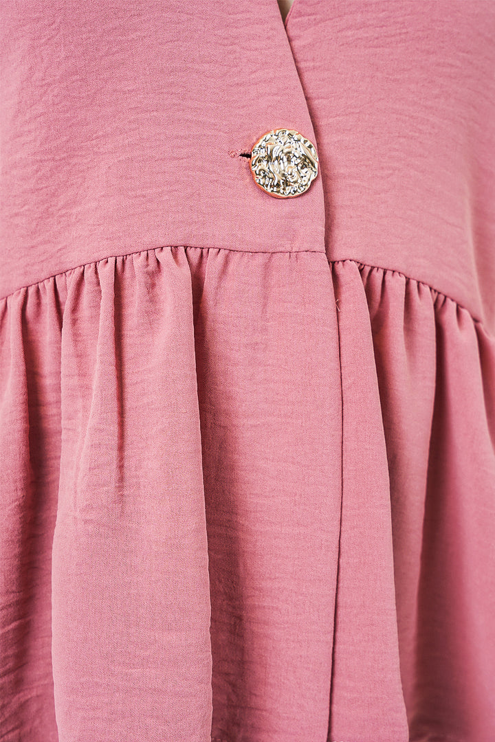 Bigdart Blouse à boutons sans manches 994 - Rose thé