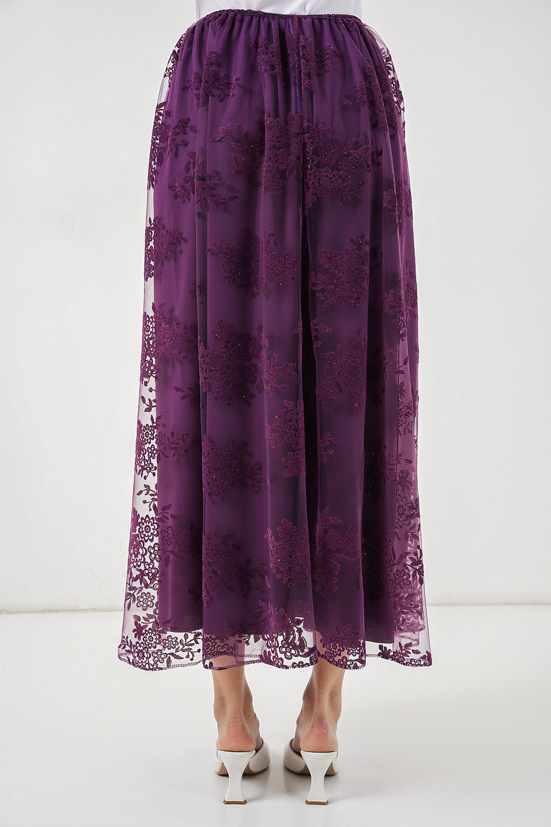 Bigdart Jupe longue en tulle imprimée femme 8070 - Violet
