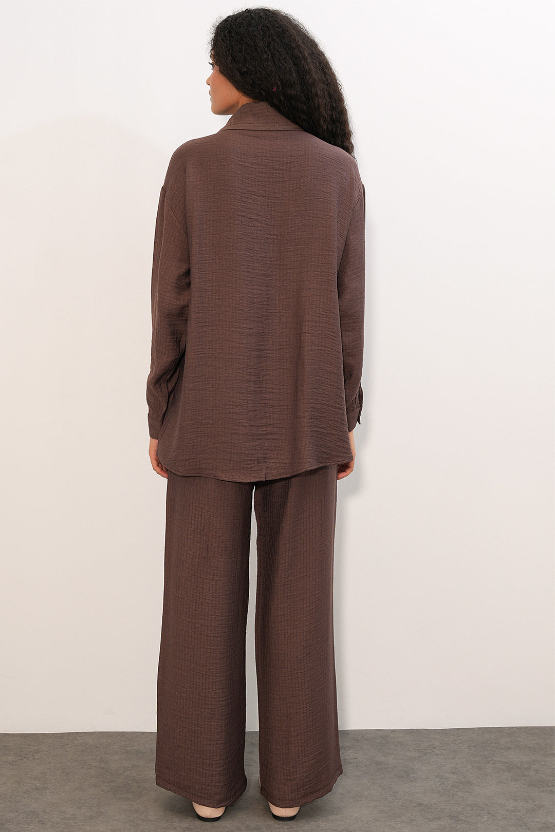 Bigdart Ensemble de 2 pantalons foulard pour femme 30093 - Marron