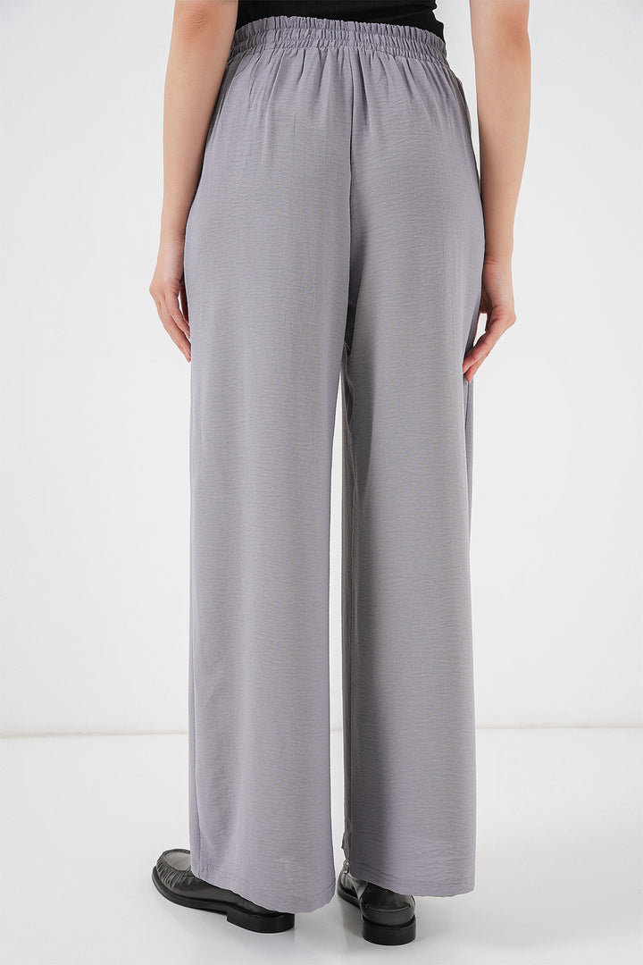 Bigdart Pantalon Plissé Femme Large 6718 - Gris