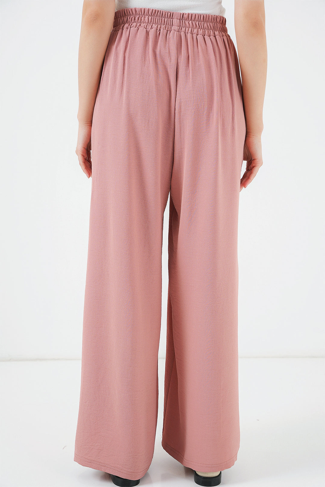 Bigdart Pantalon Plissé Femme Large 6718 - Rose Poudré
