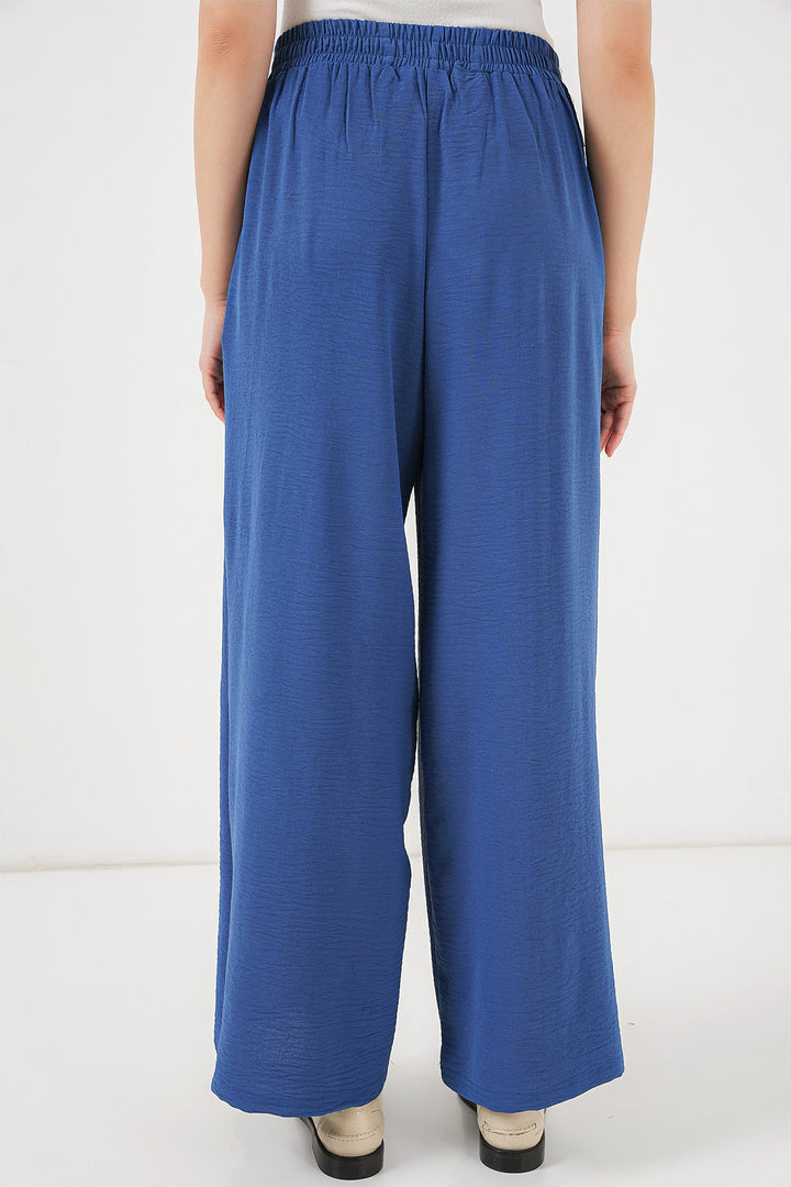 Bigdart Pantalon large plissé pour femmes 6718 - Indigo