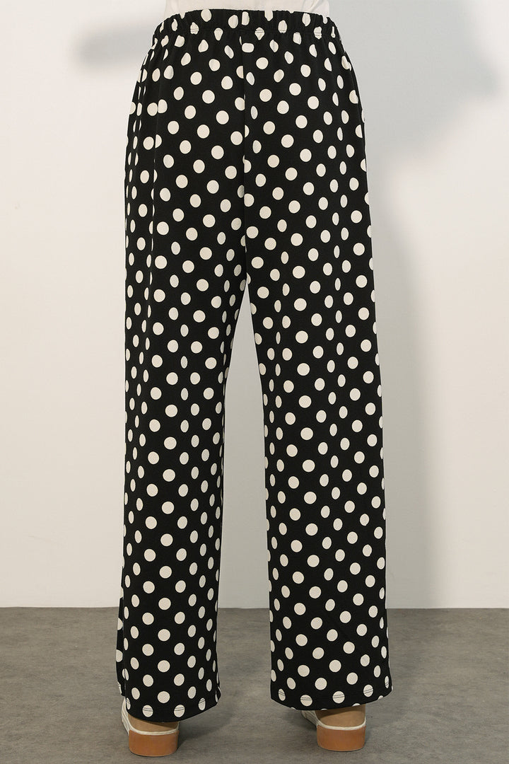 Bigdart Pantalon à pois large pour femme 30116 - Noir