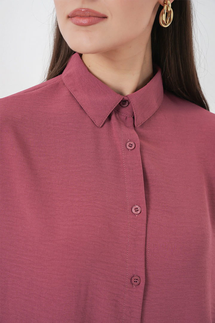 Bigdart Ensemble de pantalon et chemise pour femmes 30063 - Rose poudré