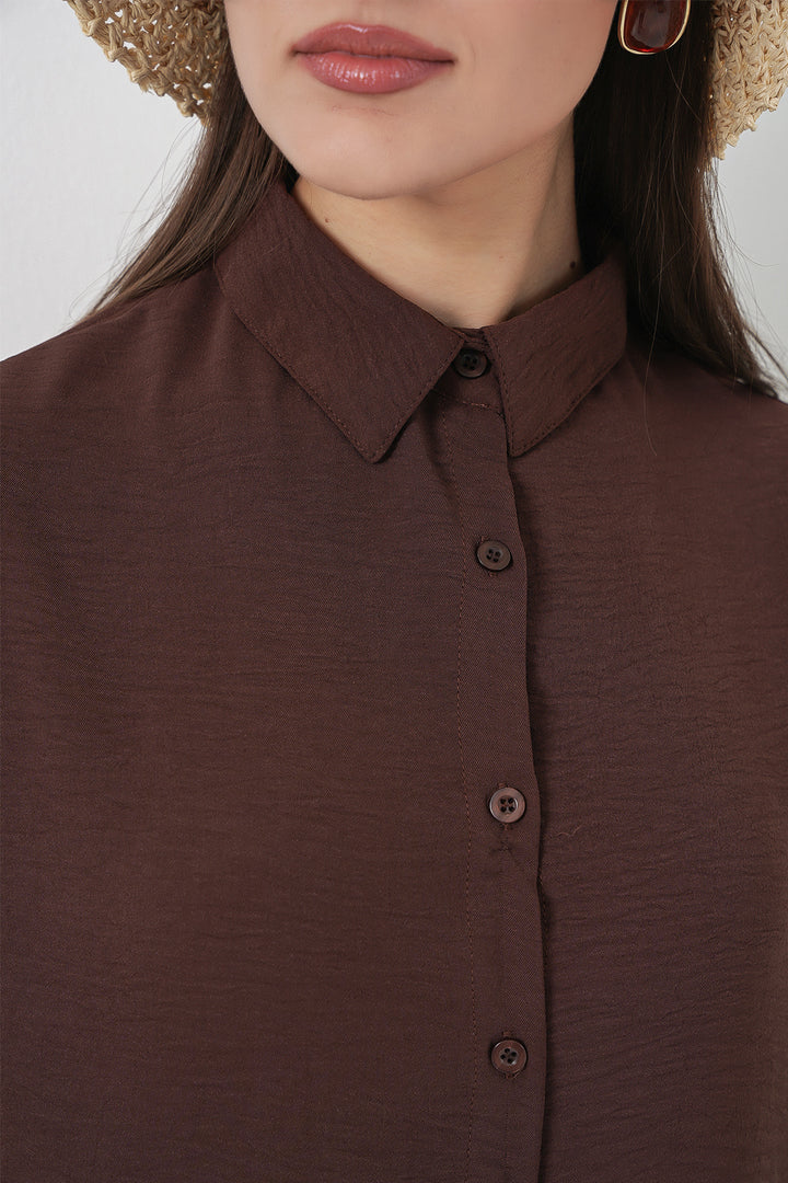 Bigdart Ensemble de pantalon et chemise pour femmes 30063 - Marron