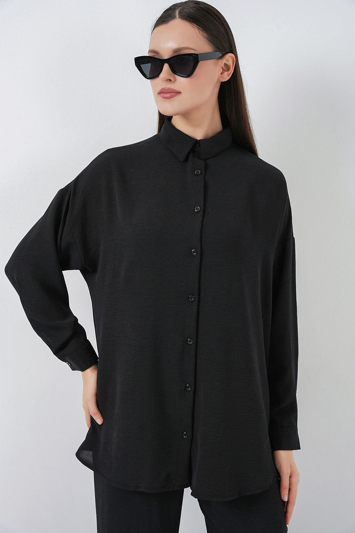 Bigdart Ensemble de Chemise et Pantalon Femme 30063 - Noir