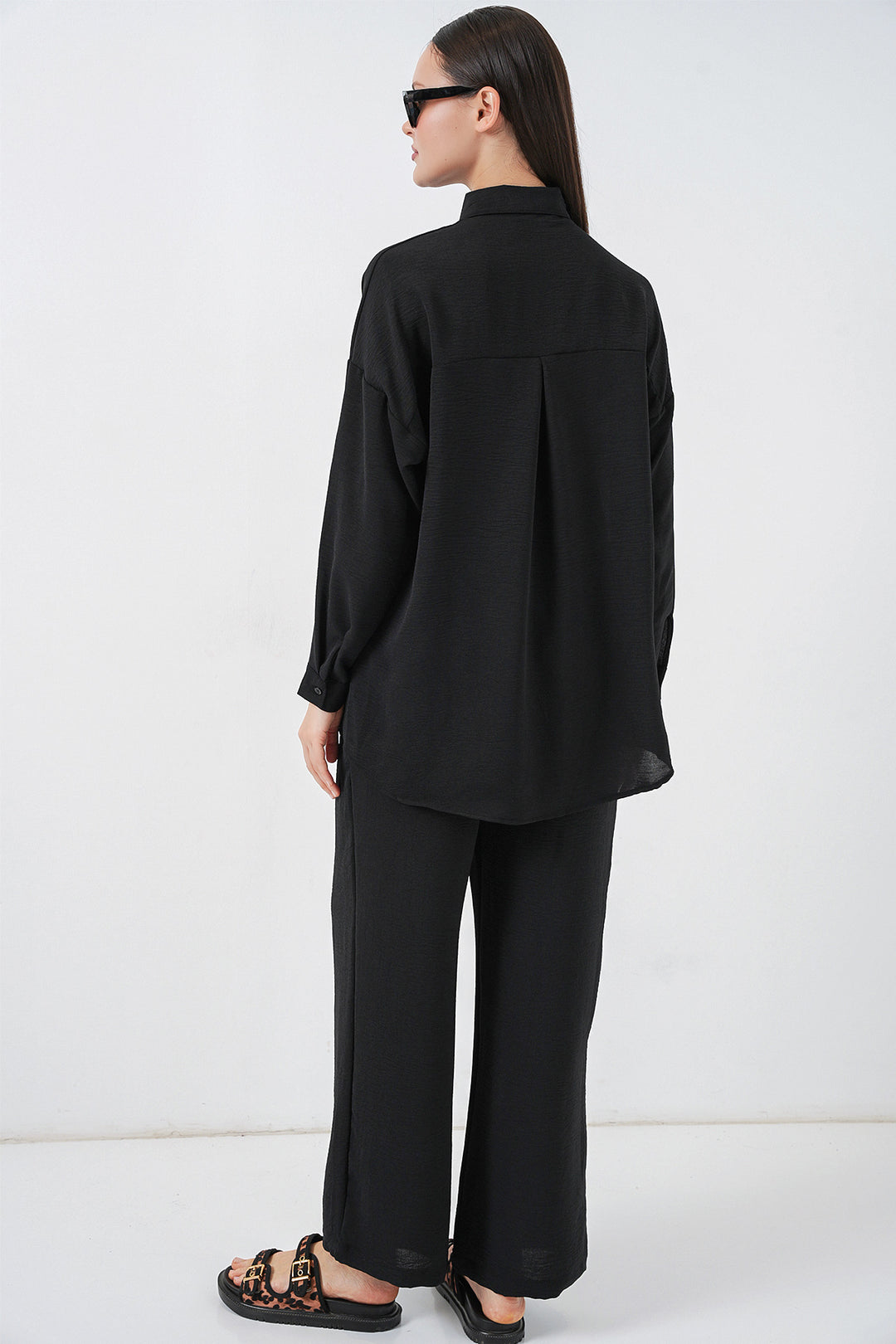 Bigdart Ensemble de Chemise et Pantalon Femme 30063 - Noir