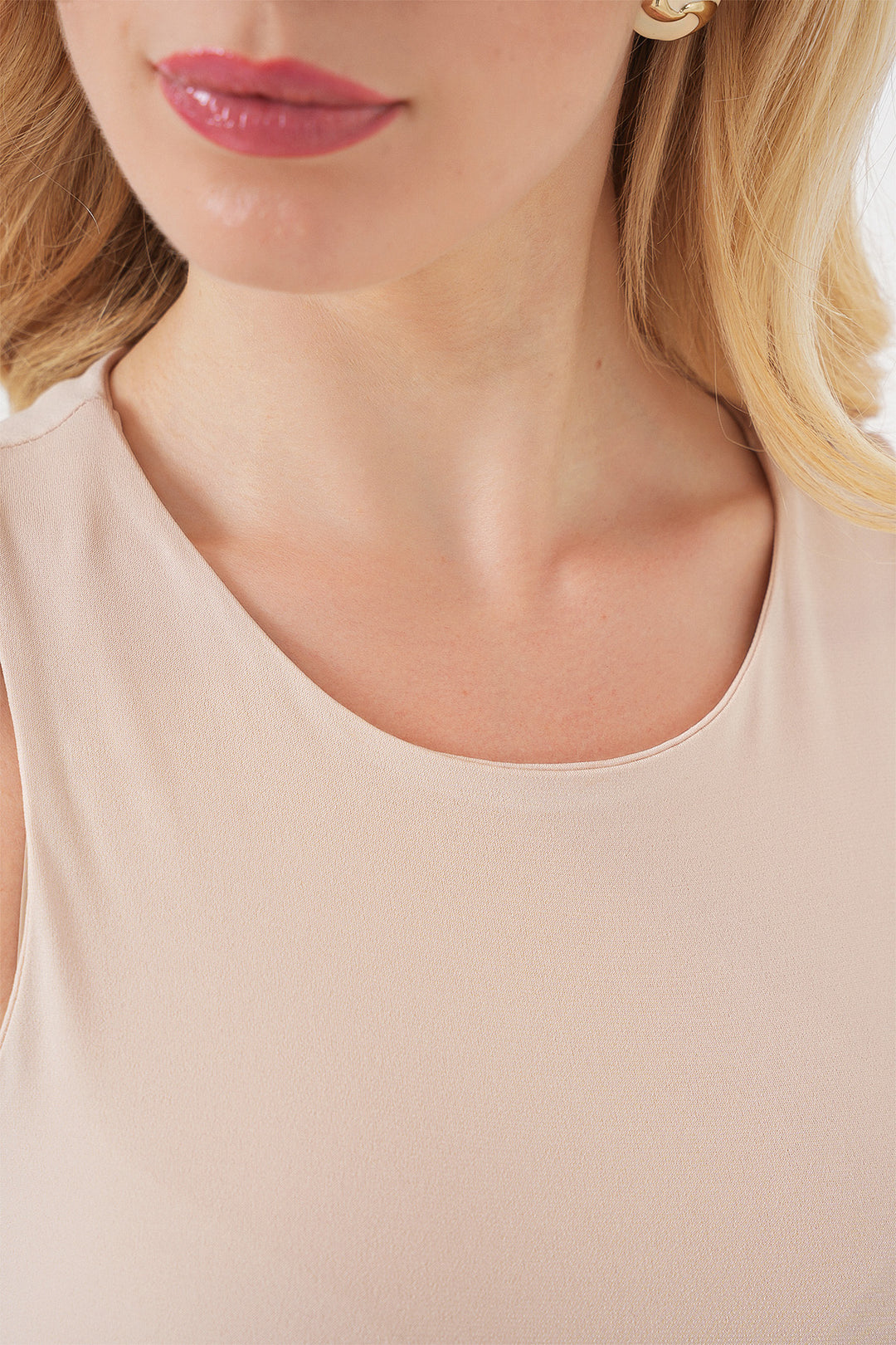 Bigdart Body à col halter et à pressions pour femme 972 - Beige