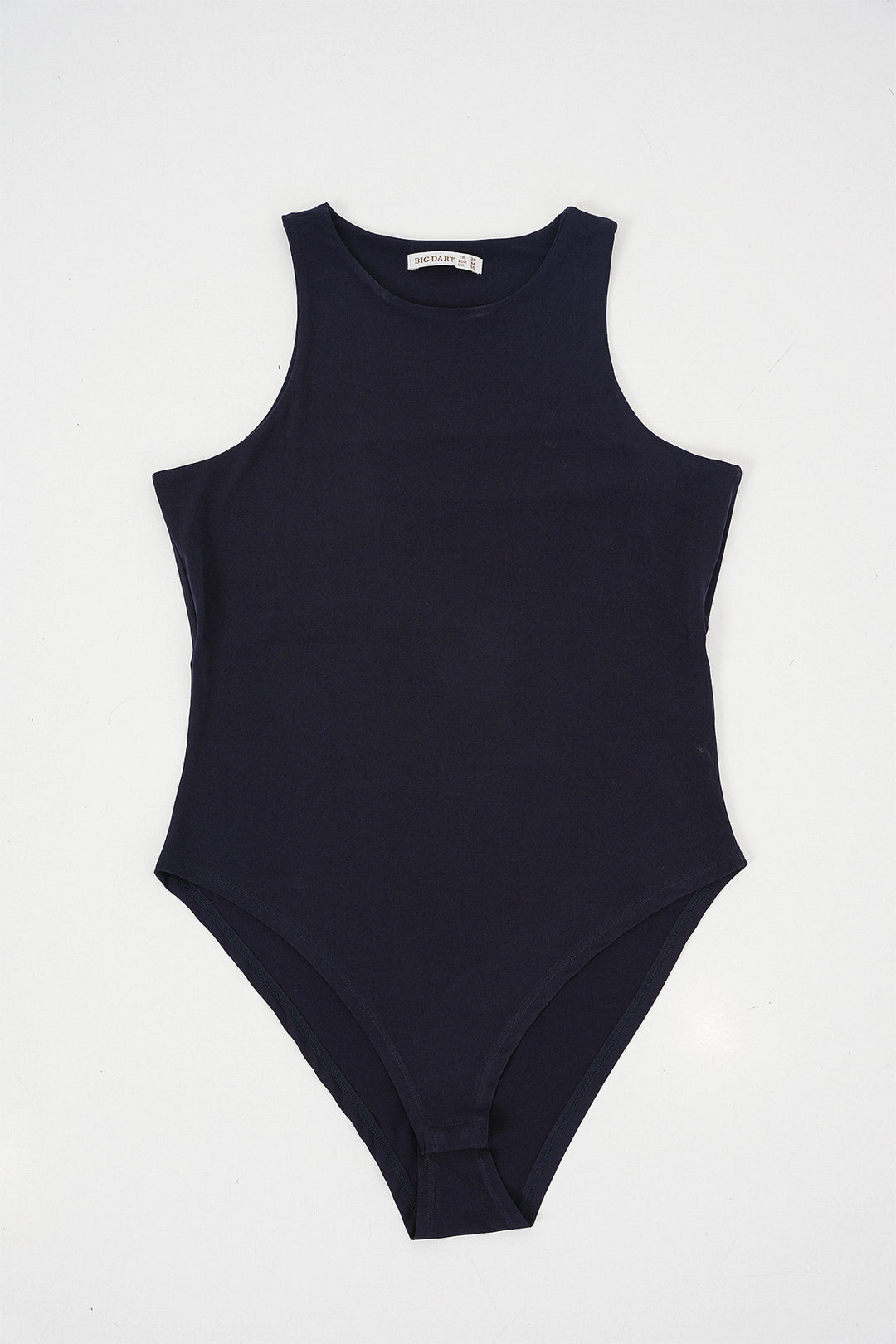 Bigdart Body à col halter et à pressions pour femme 972 - Bleu marine