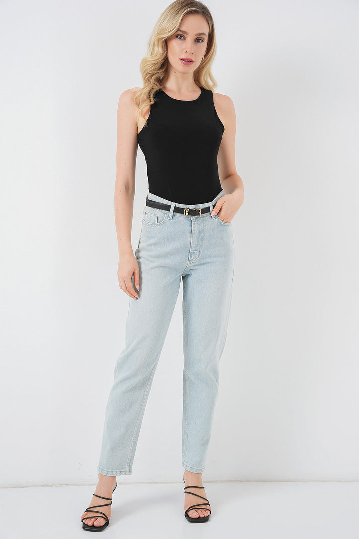 Bigdart Body à col halter et à pressions pour femme 972 - Noir