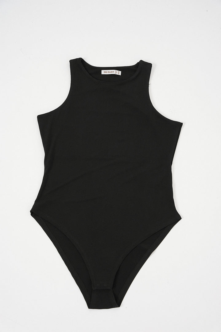 Bigdart Body à col halter et à pressions pour femme 972 - Noir