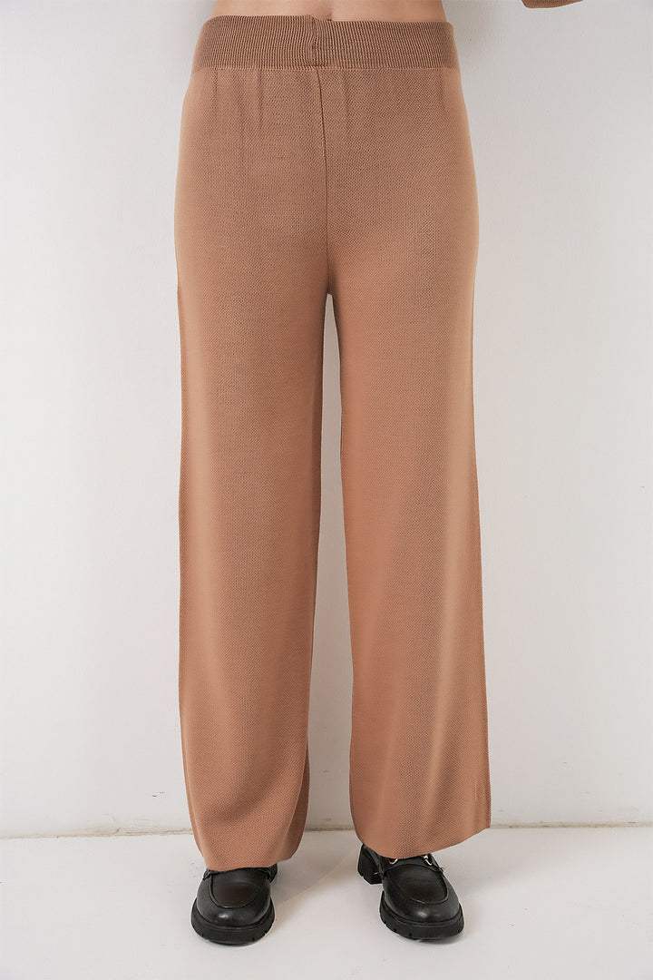 Bigdart Ensemble Tricot Cardigan et Pantalon pour Femmes 15956 - Camel