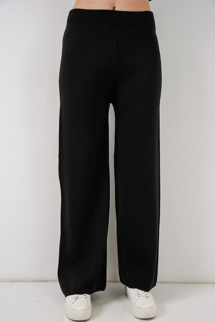 Bigdart Ensemble Tricot Cardigan et Pantalon pour Femmes 15956 - Noir