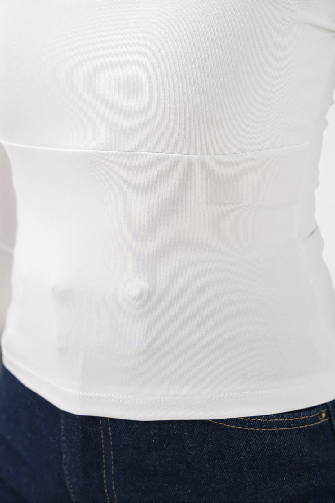 Bigdart Blouse Slim Fit à Col Carré Femme 986 - Blanc