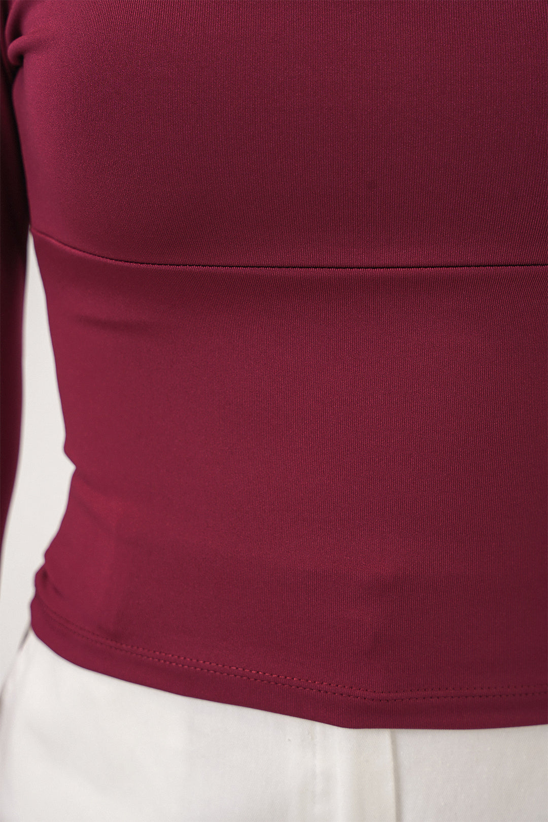 Bigdart Blouse Slim Fit à Col Carré Femme 986 - Bordeaux