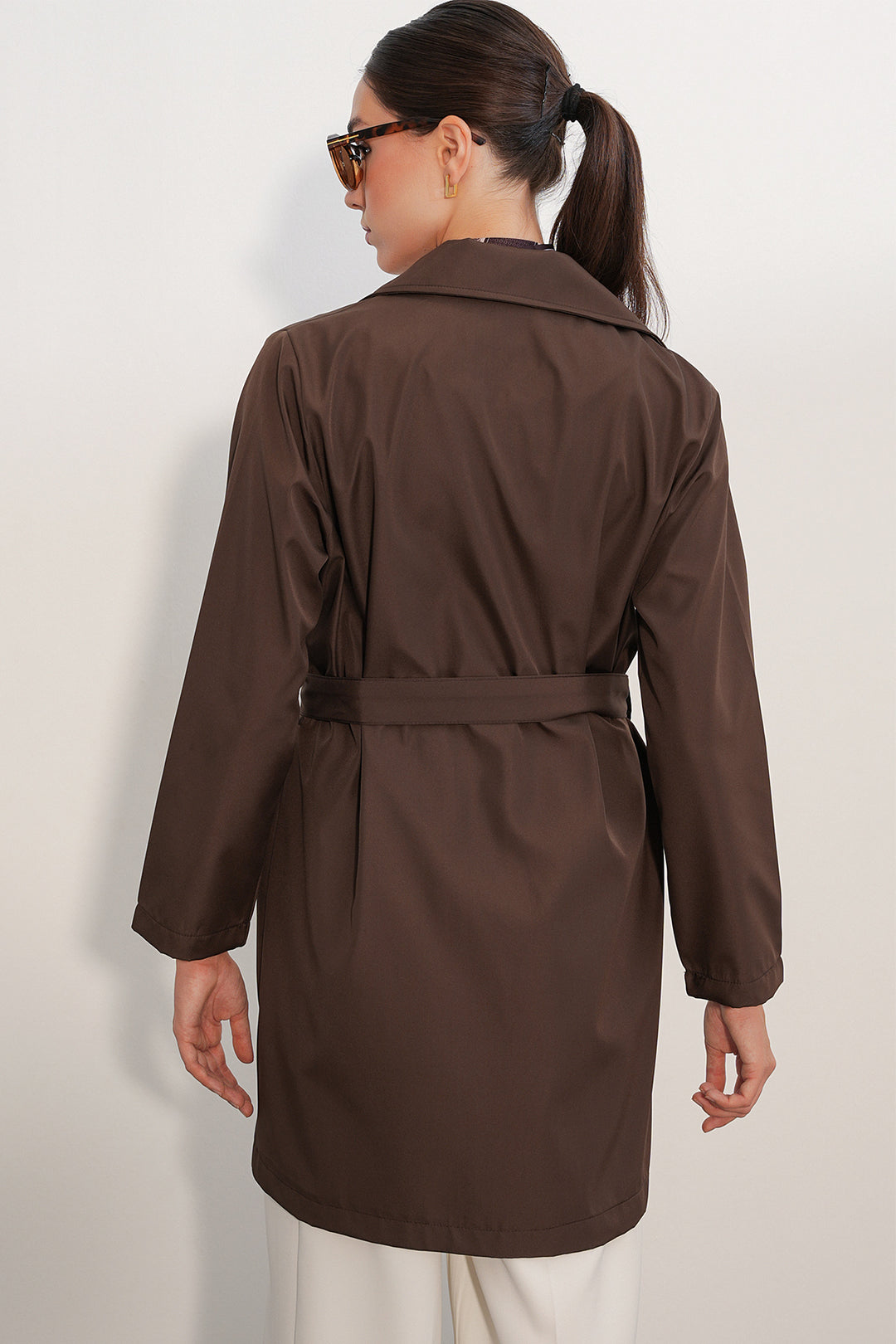 Bigdart Trench Court Femme Ceinturé 5990 - Marron