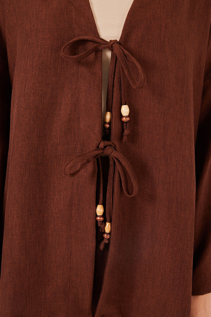 Bigdart Ensemble Kimono en Lin Femme 6727 - Marron