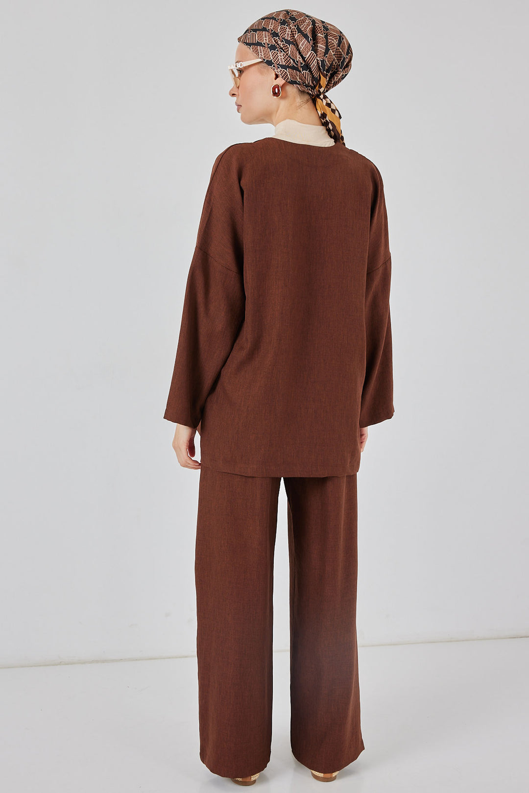 Bigdart Ensemble Kimono en Lin Femme 6727 - Marron