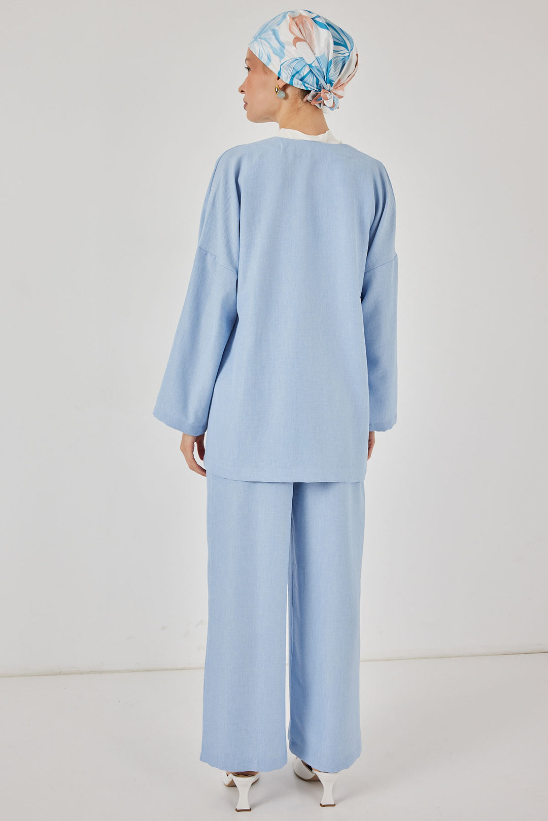 Bigdart Ensemble Kimono en Lin Femme 6727 - Bleu