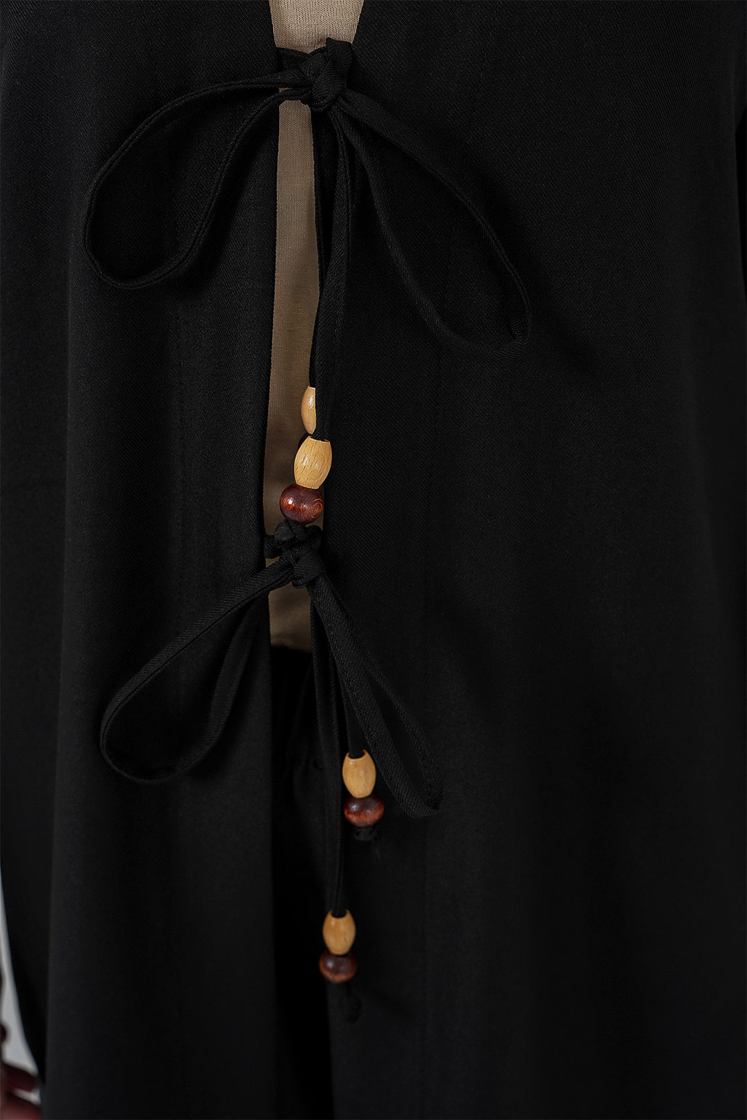 Bigdart Ensemble de kimono en lin pour femmes 6727 - Noir
