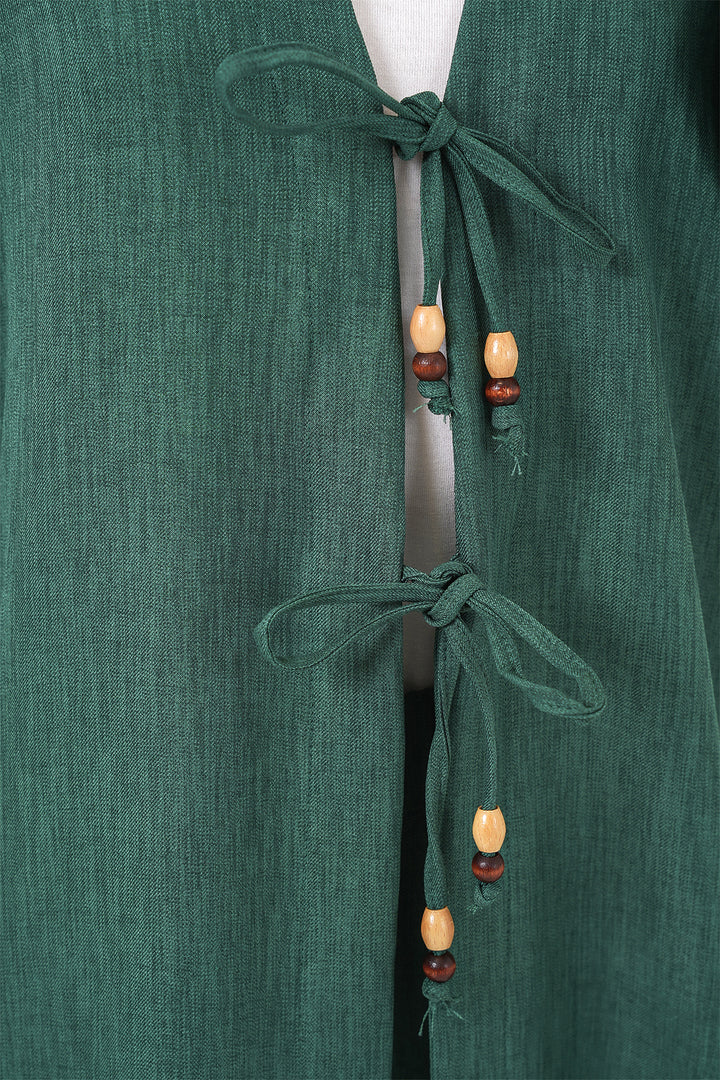 Bigdart Ensemble Kimono en Lin Femme 6727 - zümrüt Verti
