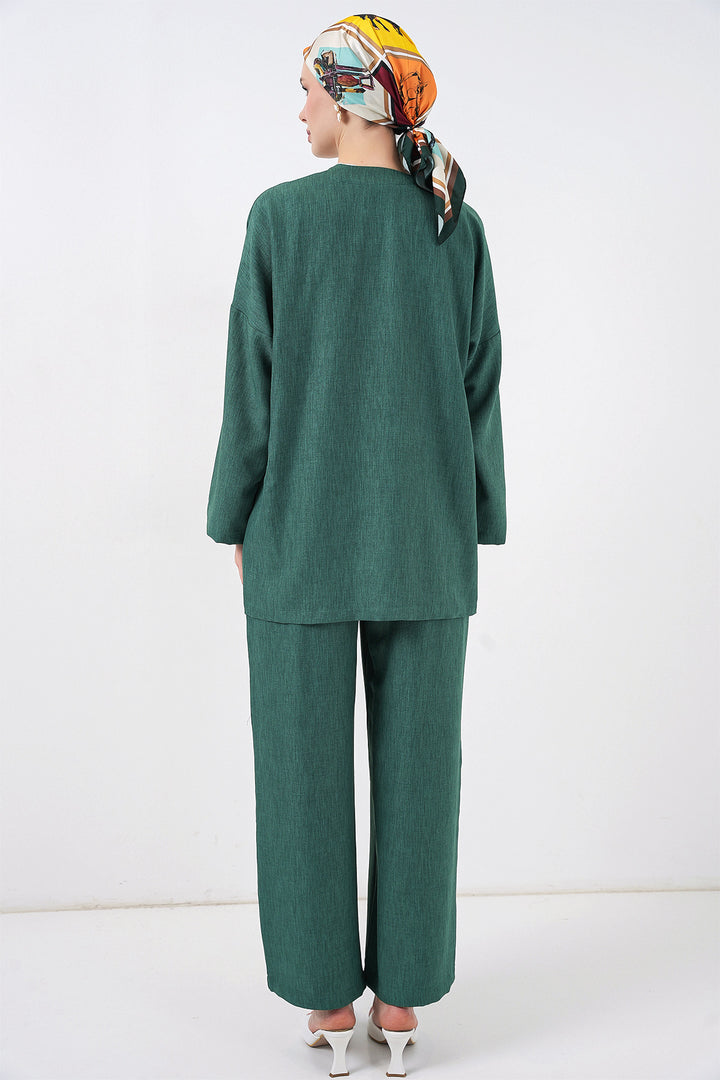 Bigdart Ensemble Kimono en Lin Femme 6727 - zümrüt Verti
