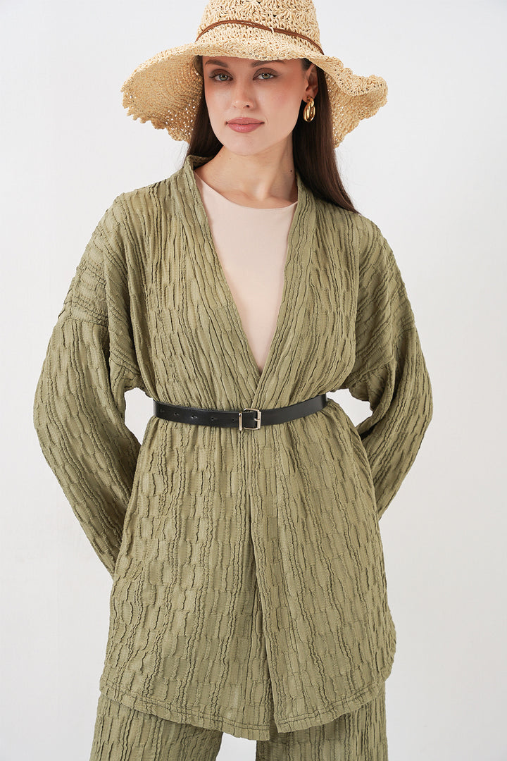 Bigdart Ensemble de pantalon kimono pour femmes 30078 - Vert d'eau