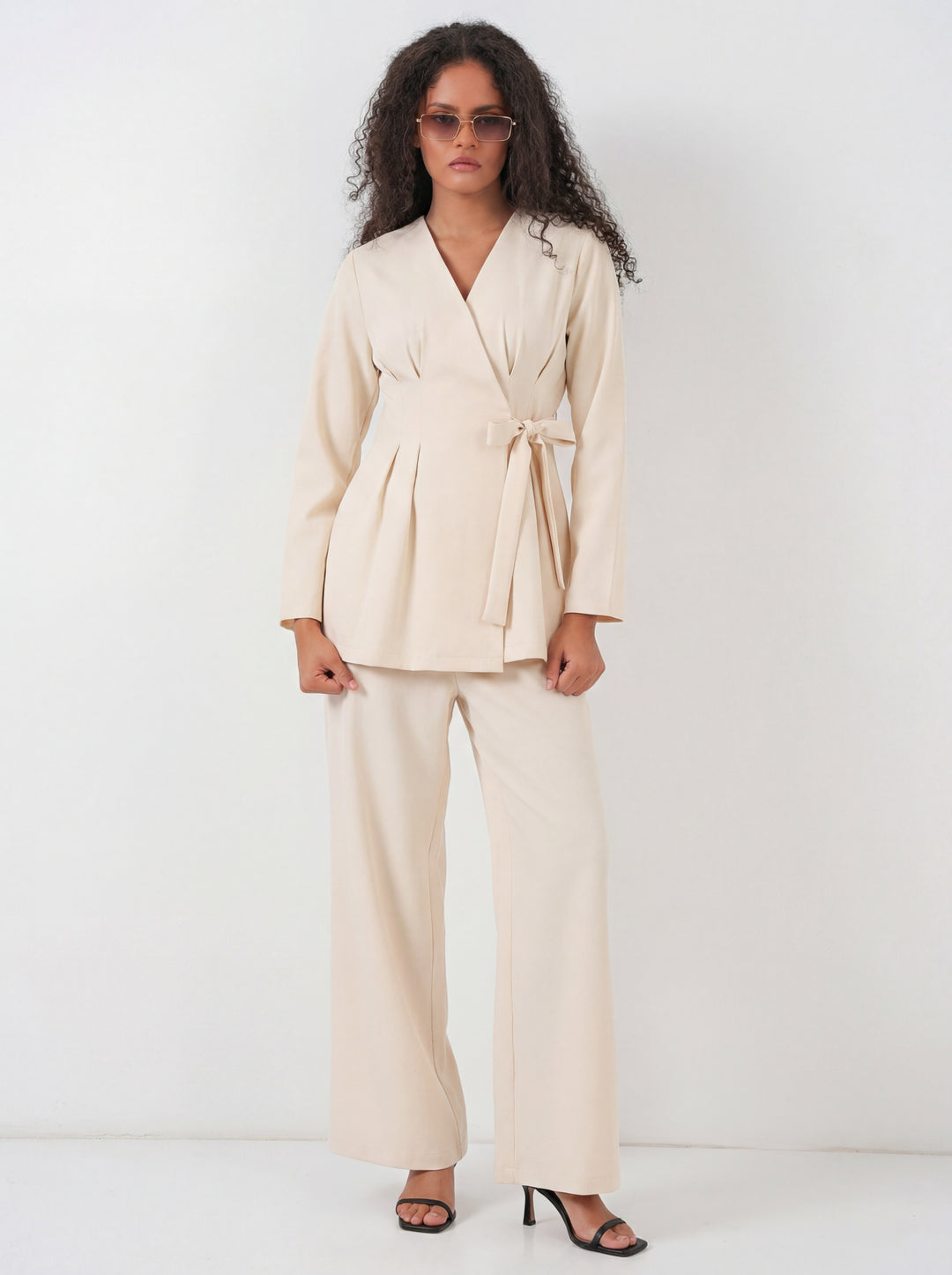 Bigdart Ensemble en tissu kimono pour femme 30054 - Beige