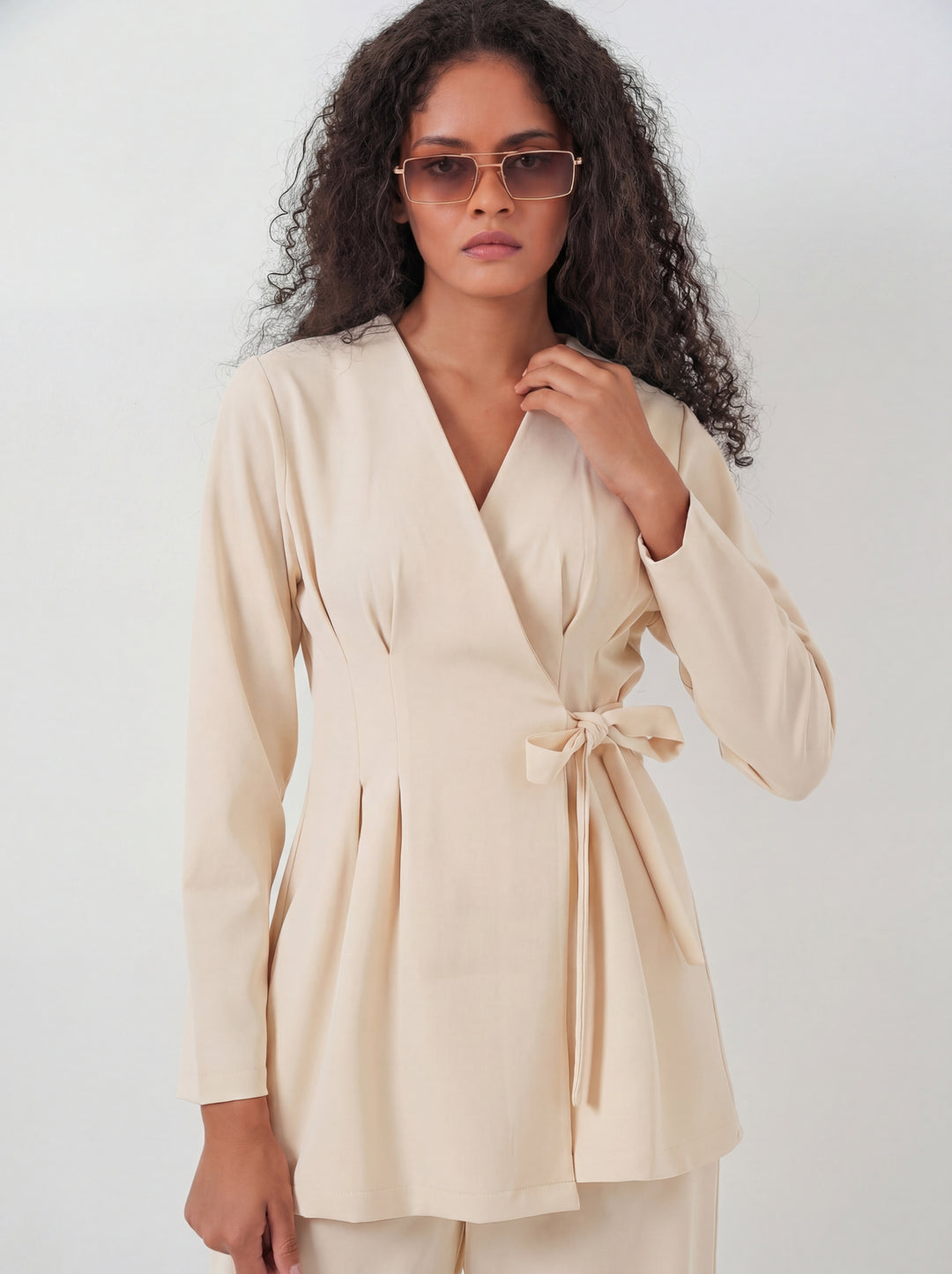Bigdart Ensemble en tissu kimono pour femme 30054 - Beige