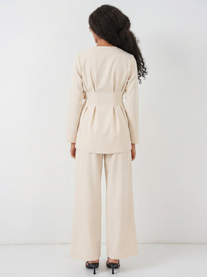 Bigdart Ensemble en tissu kimono pour femme 30054 - Beige