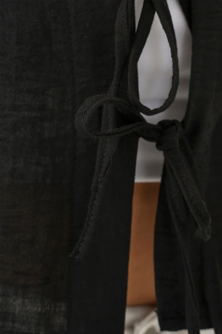 Bigdart Blouse Crop à Manches Courtes Femme 958 - Noir