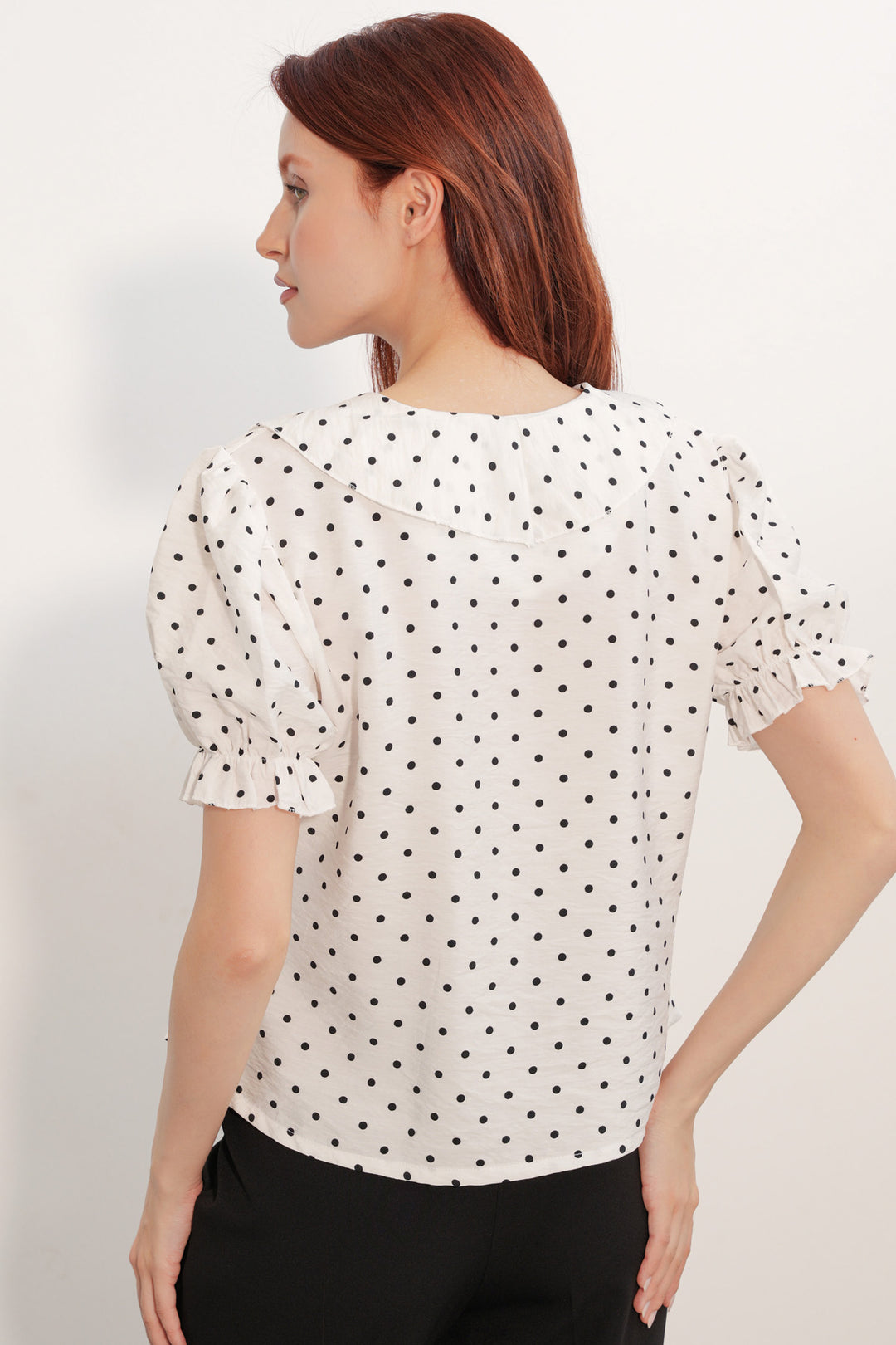 Bigdart Blouse à boutons à manches courtes pour femme 40029 - Blanc