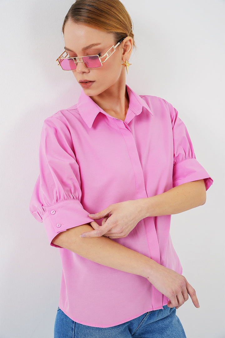 Bigdart Chemise à manches courtes pour femme 20312 - Rose
